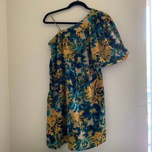 Angie | One shoulder strap spring floral dress
